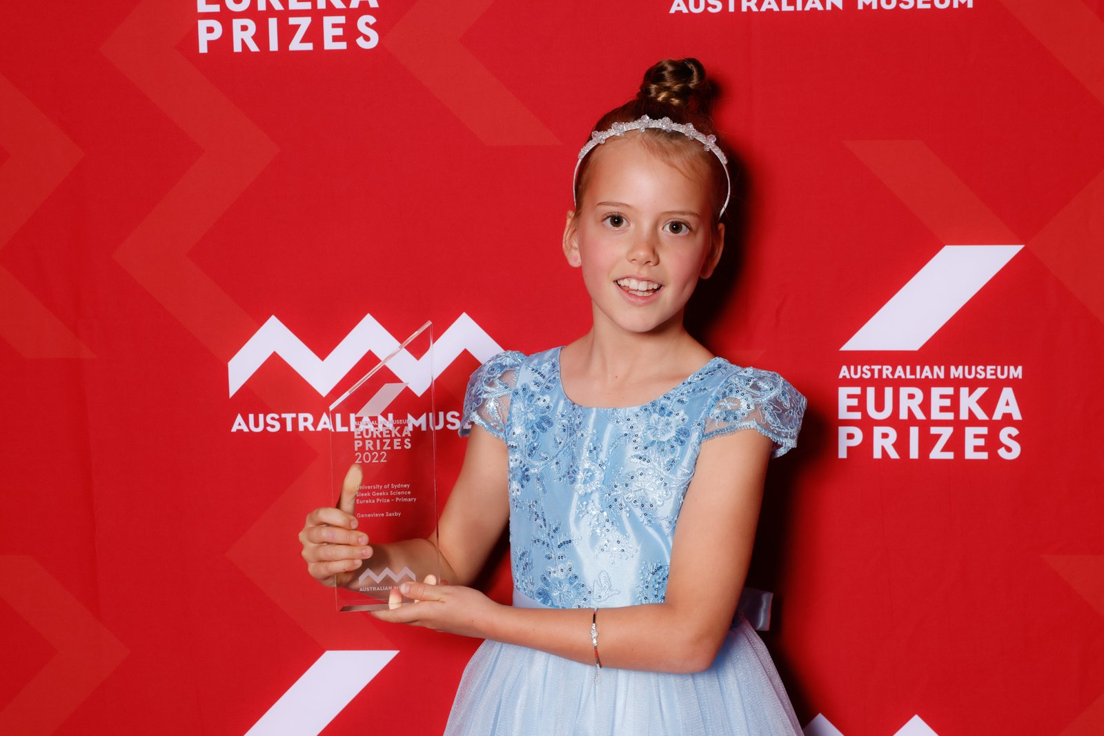 Genevieve S., Bucasia State School, Qld, winner of the 2022 University of Sydney Sleek Geeks Science Eureka Prize — Primary.