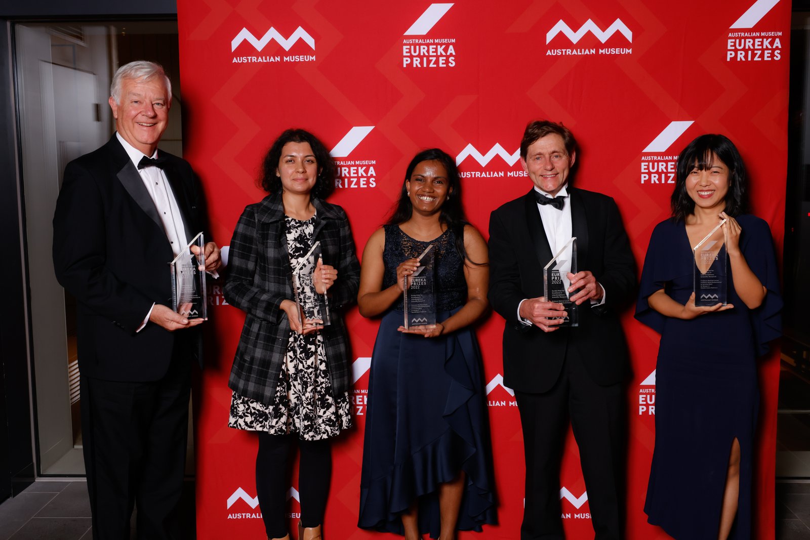 Professor Manfred Lenzen, Professor David Raubenheimer, Dr Arunima Malik, Dr Mengyu Li and Navoda Liyana Pathirana, University of Sydney, winner of the 2022 Eureka Prize for Excellence in Interdisciplinary Scientific Research