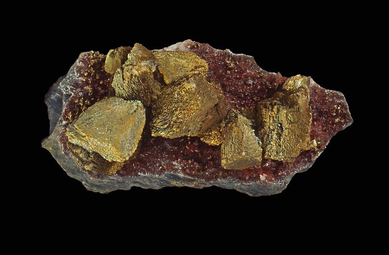 Chalcopyrite on quartz D.50666