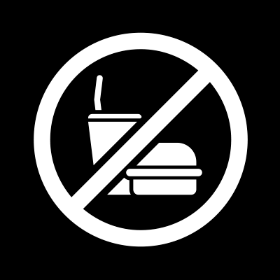 AM no food drink icon