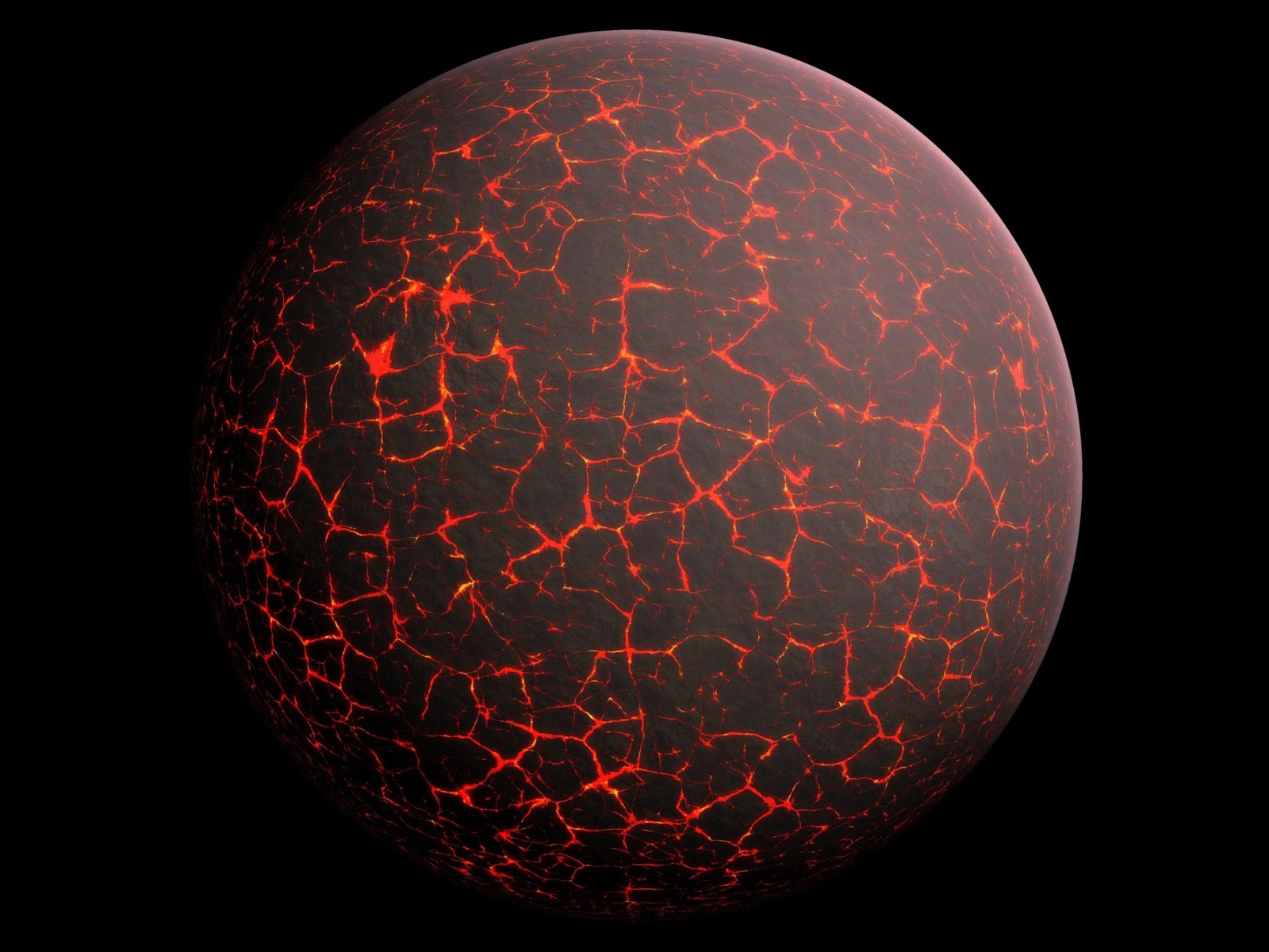 Artist's conception of Hadean Eon Earth, when it was much hotter and inhospitable to all forms of life