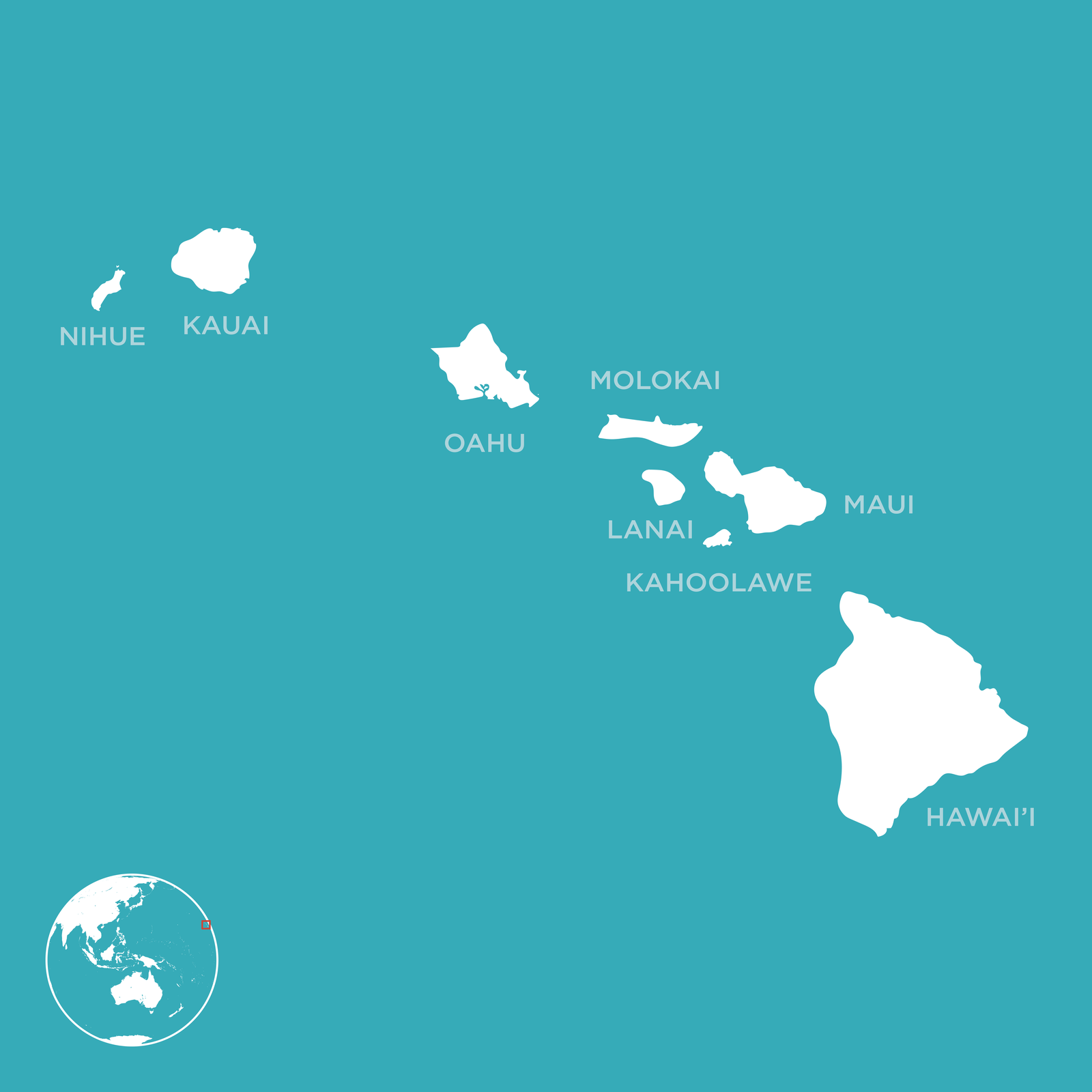 Map of Hawaii