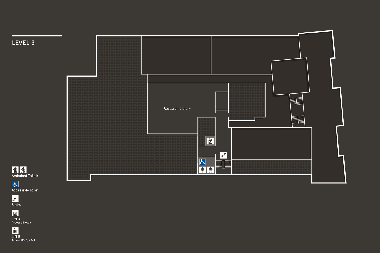 Australian Museum visitor map of Level 3