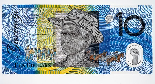 Vincent Lingiari am (1919-1988) Blood Money – Ten Dollar Note