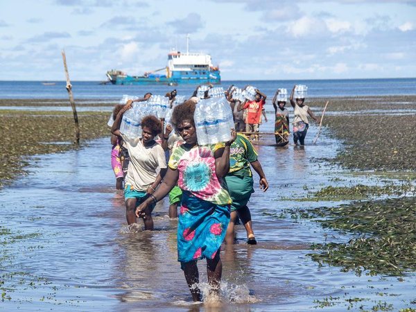 Aid relief at Pinapel Island